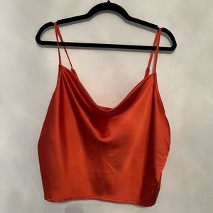 Forever 21 Plus Burnt Orange Corset Top